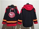 Men's Atlanta Hawks Blank Black Red Lace-Up Pullover Hoodie,baseball caps,new era cap wholesale,wholesale hats